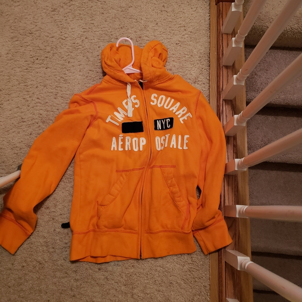 Neon orange aero hoodie